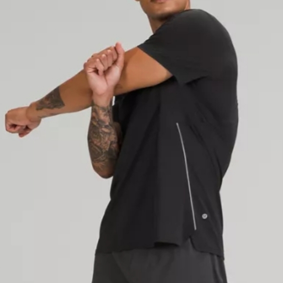 Lululemon Men's Fast and Free Short Sleeve Gray T-shirt Medium - Picture 8 of 16